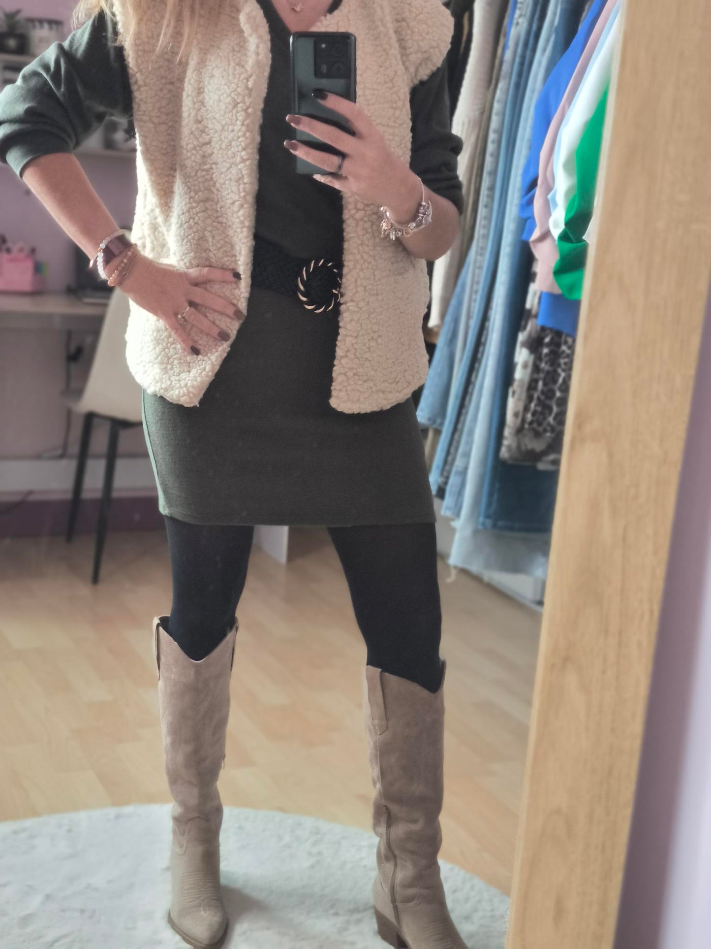 Veste sans manches.