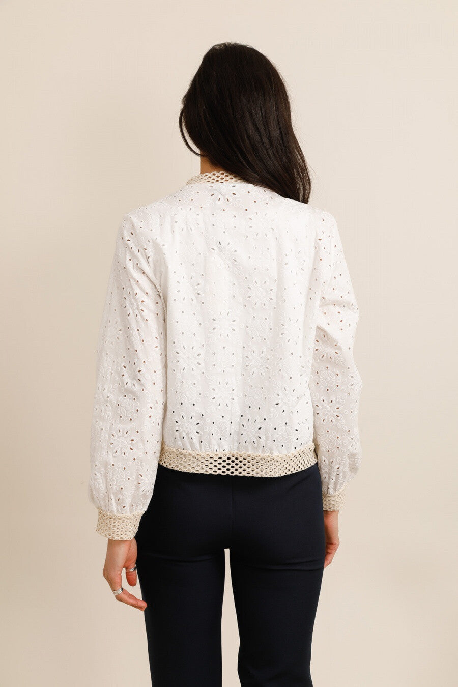Bomber Brodé Blanc