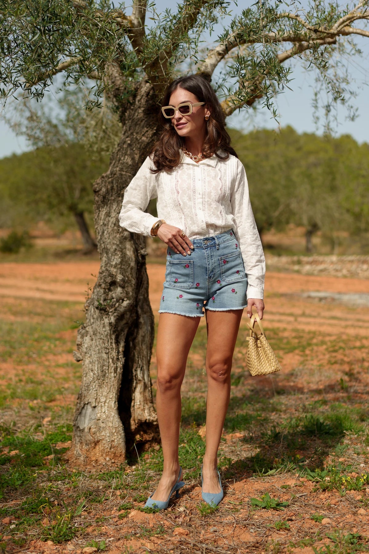 Chemise en Broderie Anglaise