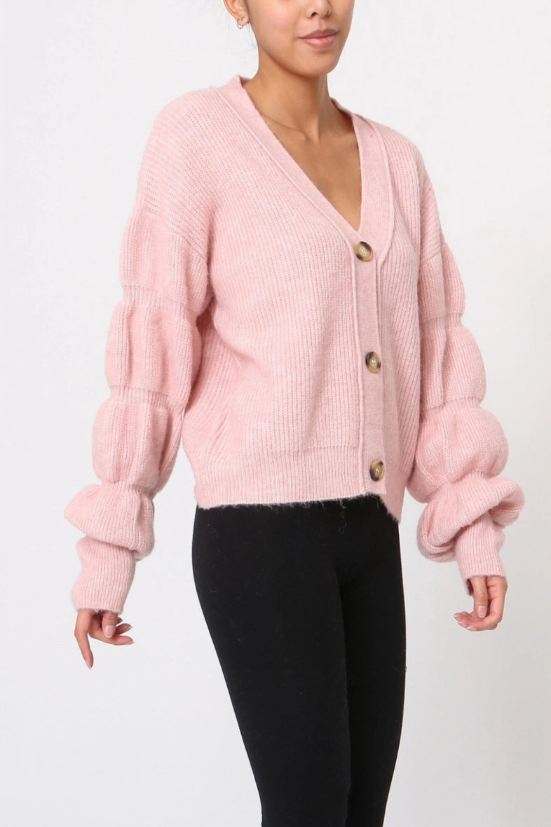 Gilet à manches bouffantes