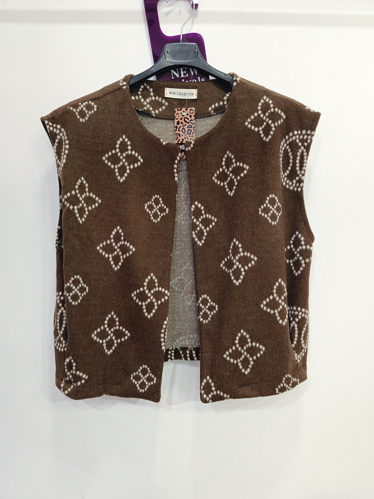 Gilet sans manches en fausse cachemire qualité luxe