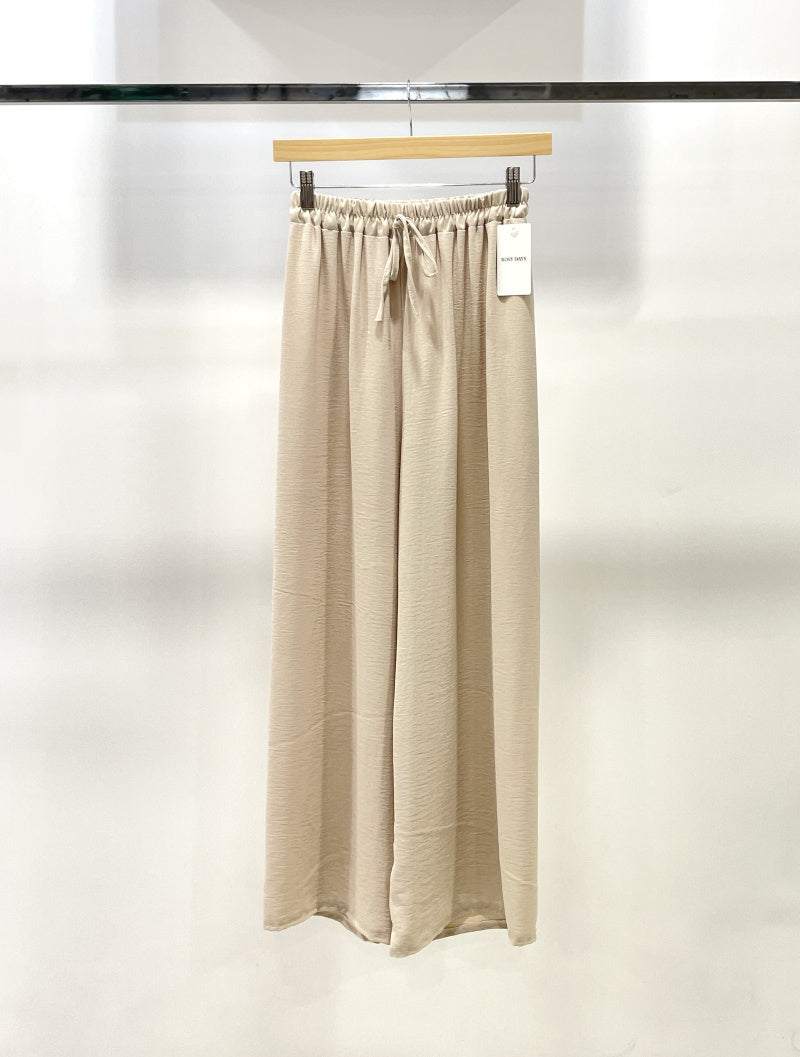 Pantalon fluide large coupe droite