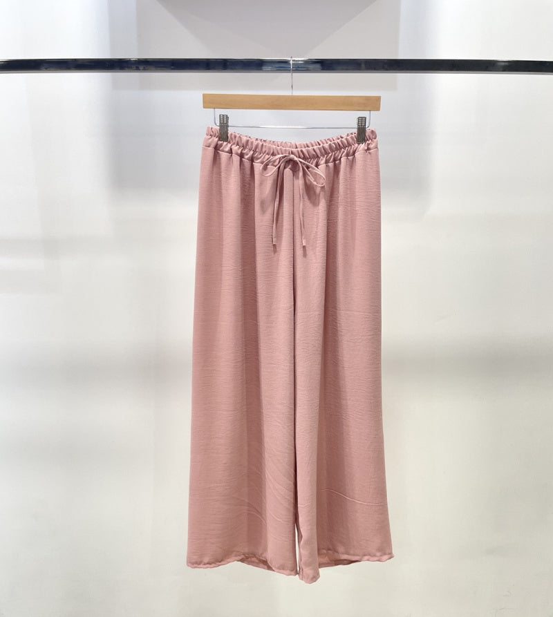 Pantalon fluide large coupe droite