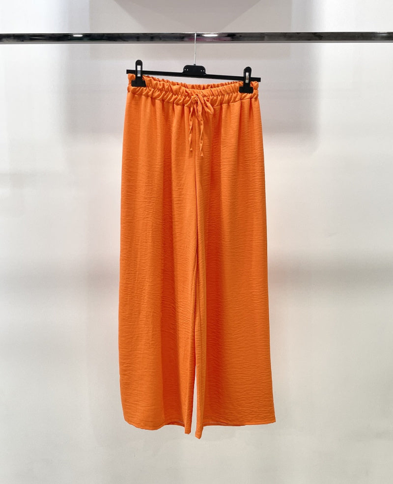 Pantalon fluide large coupe droite