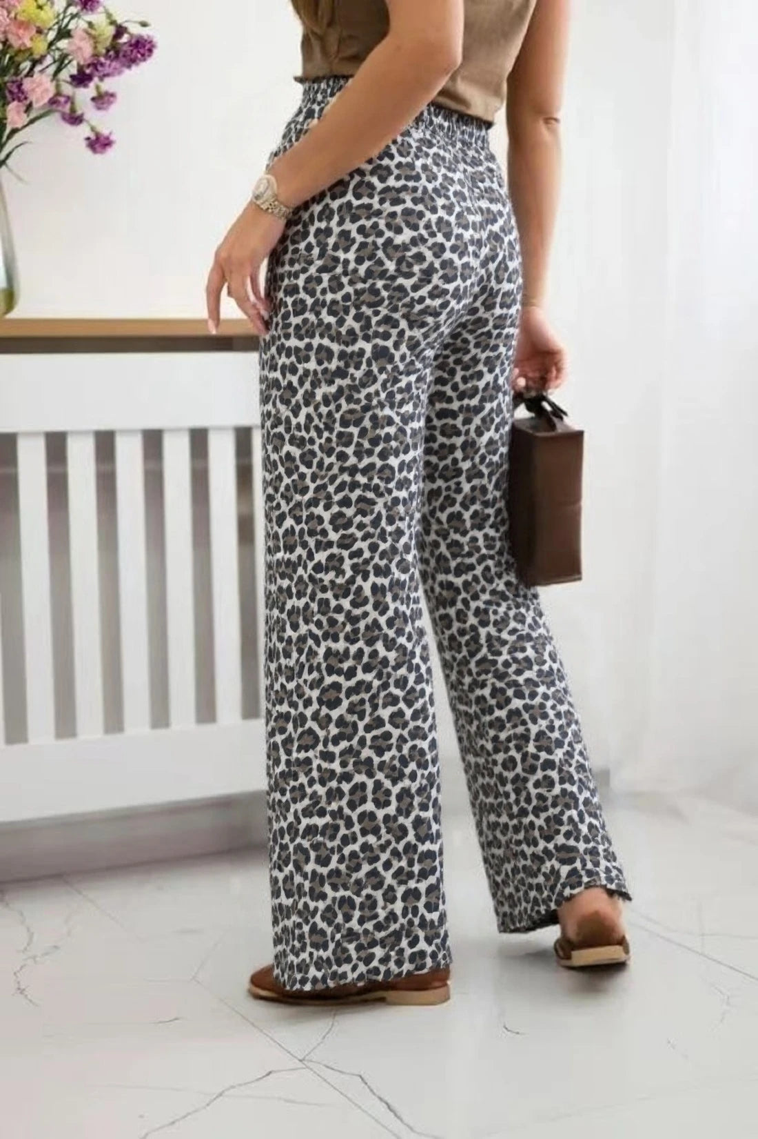 Pantalon Gaze De Coton Avec Cordon