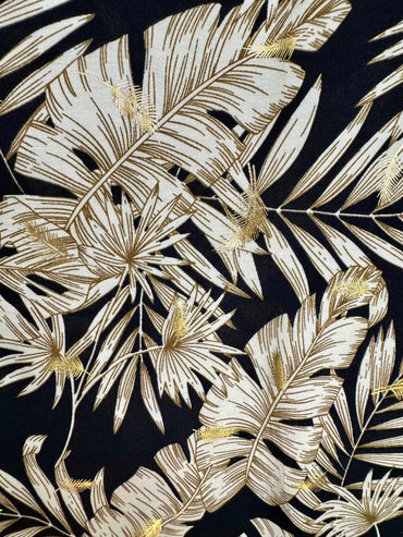 Robe longue avec doré