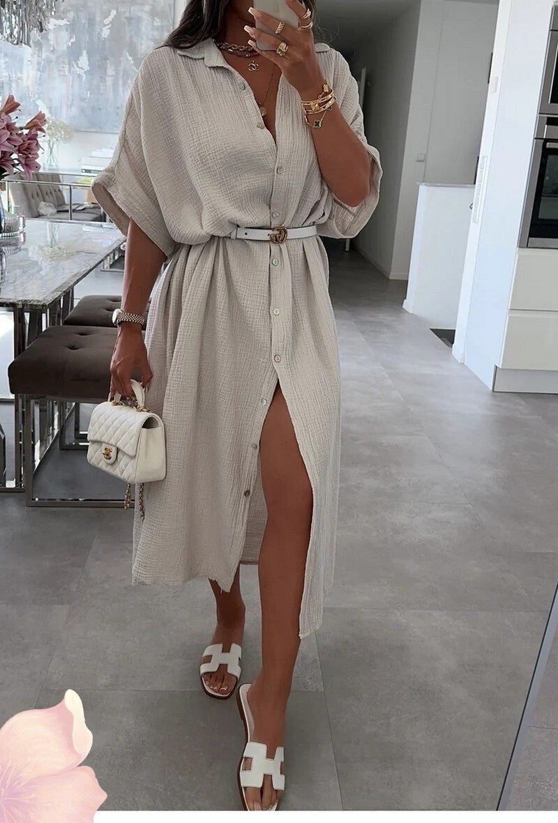 robe longue en gaze coton