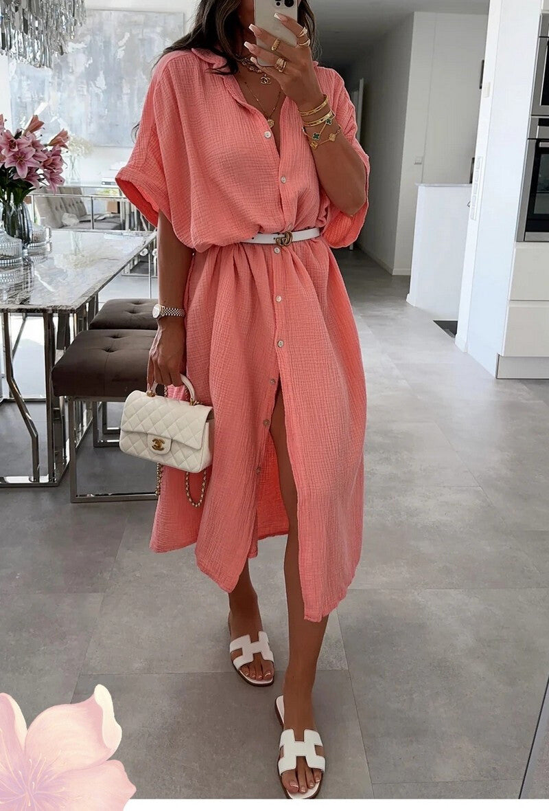 robe longue en gaze coton