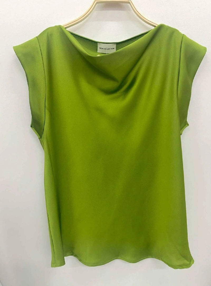 Top satiné uni