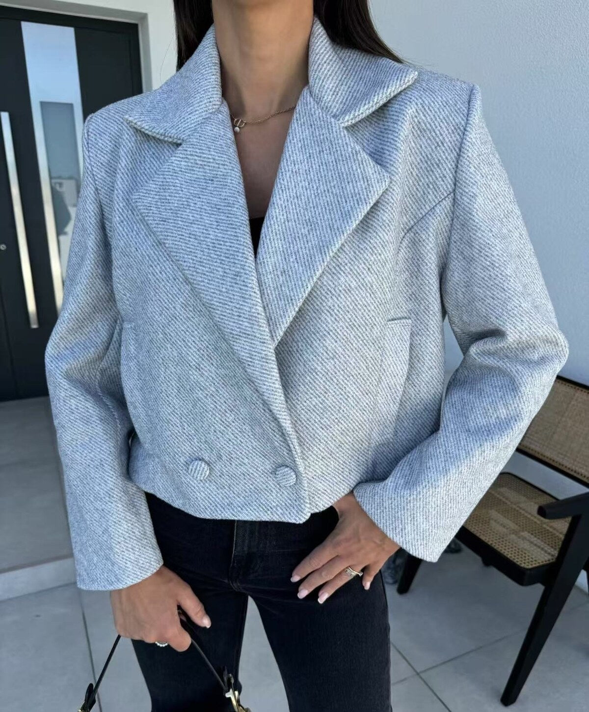 Veste blazer élégante doublure à l’intérieur