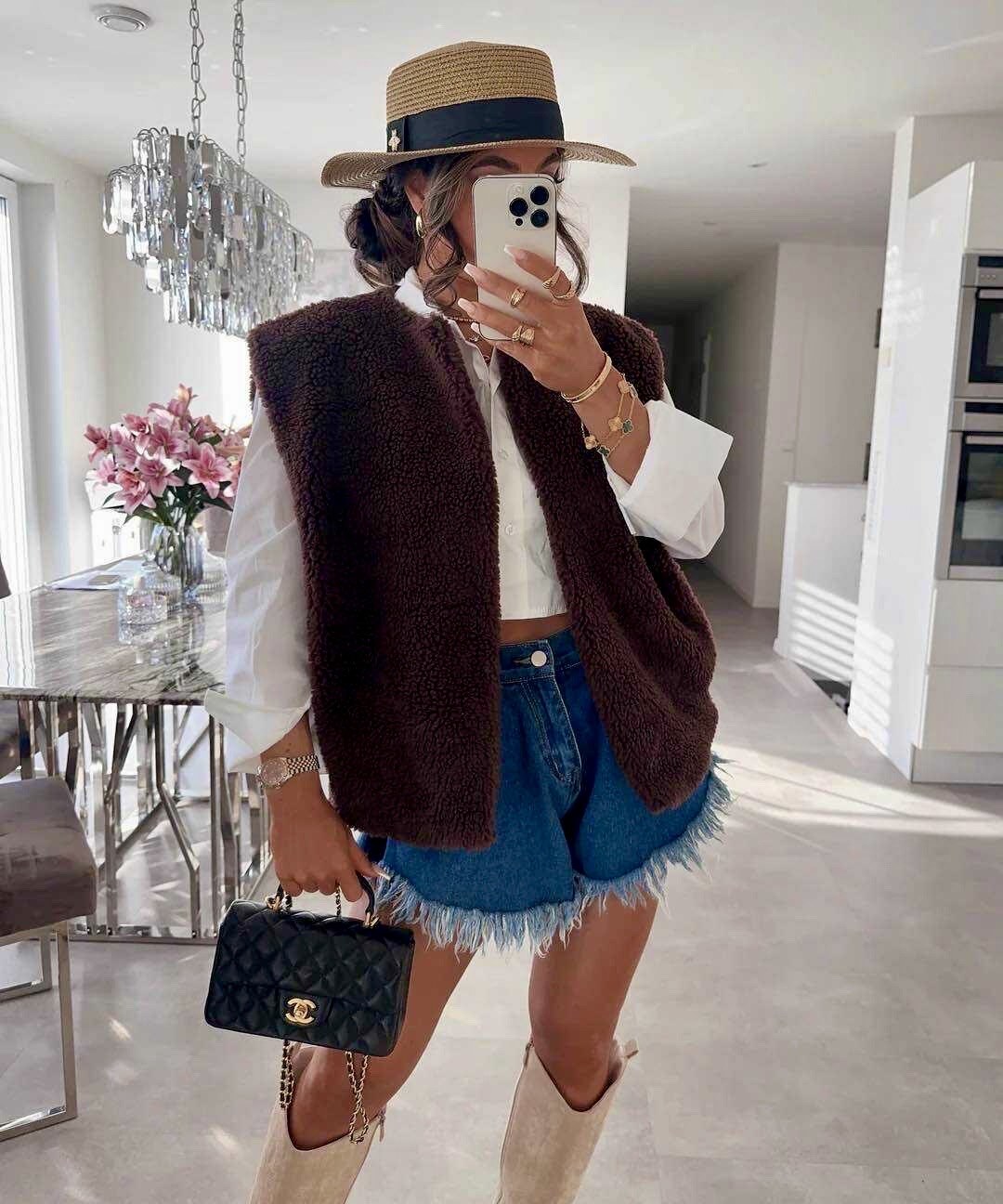 Veste sans manches.