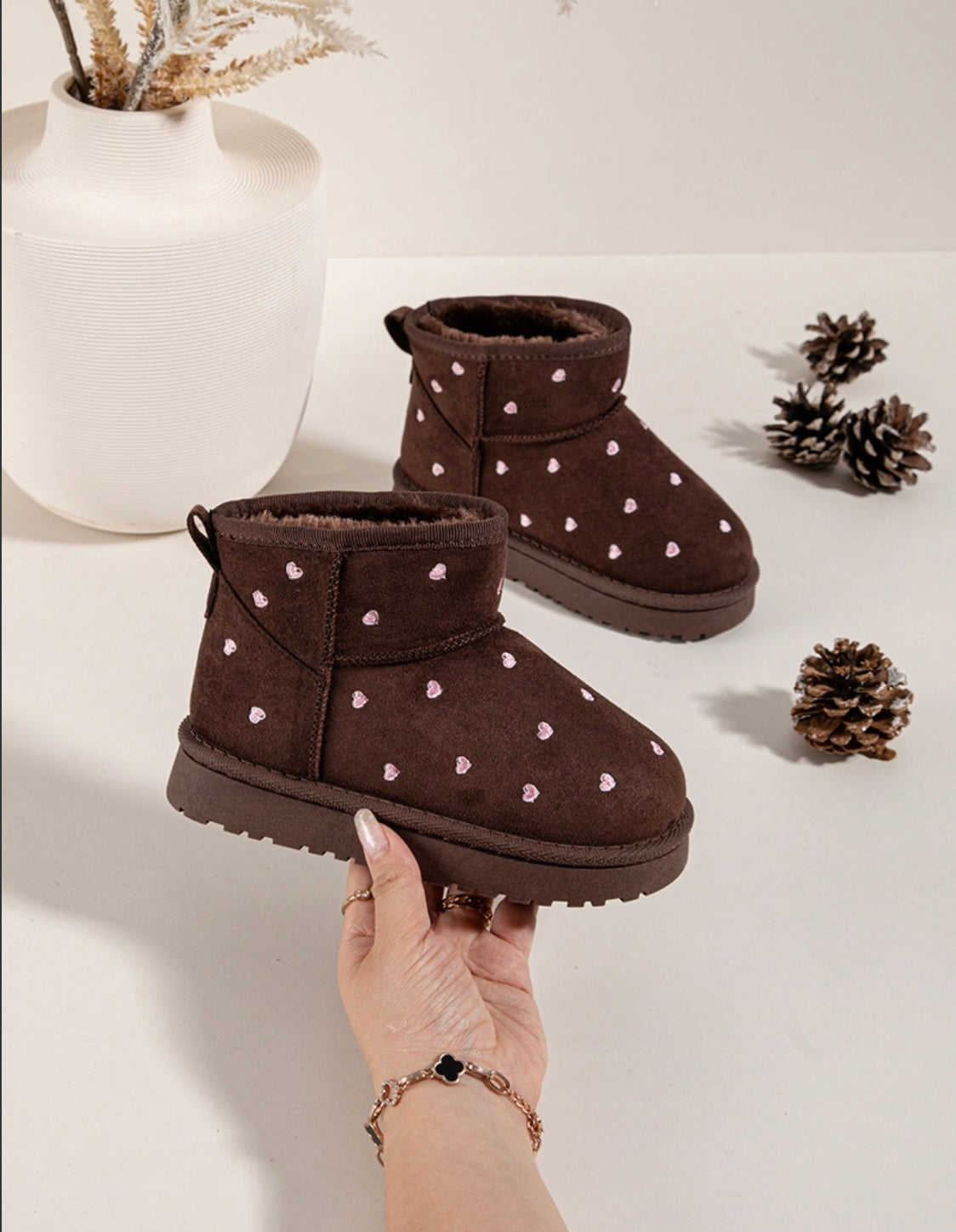 Boots Cœur Chocolat
