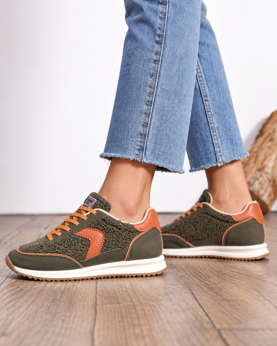 Baskets Teddy Kaki