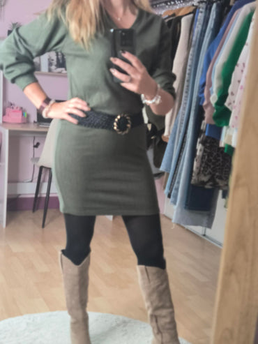 Robe pull col V