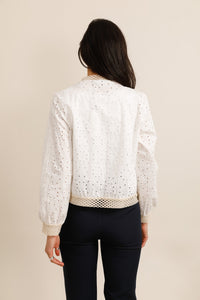 Bomber Brodé Blanc
