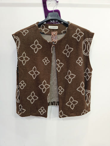 Gilet sans manches en fausse cachemire qualité luxe