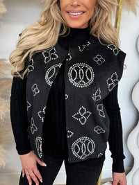 Gilet sans manches en fausse cachemire qualité luxe