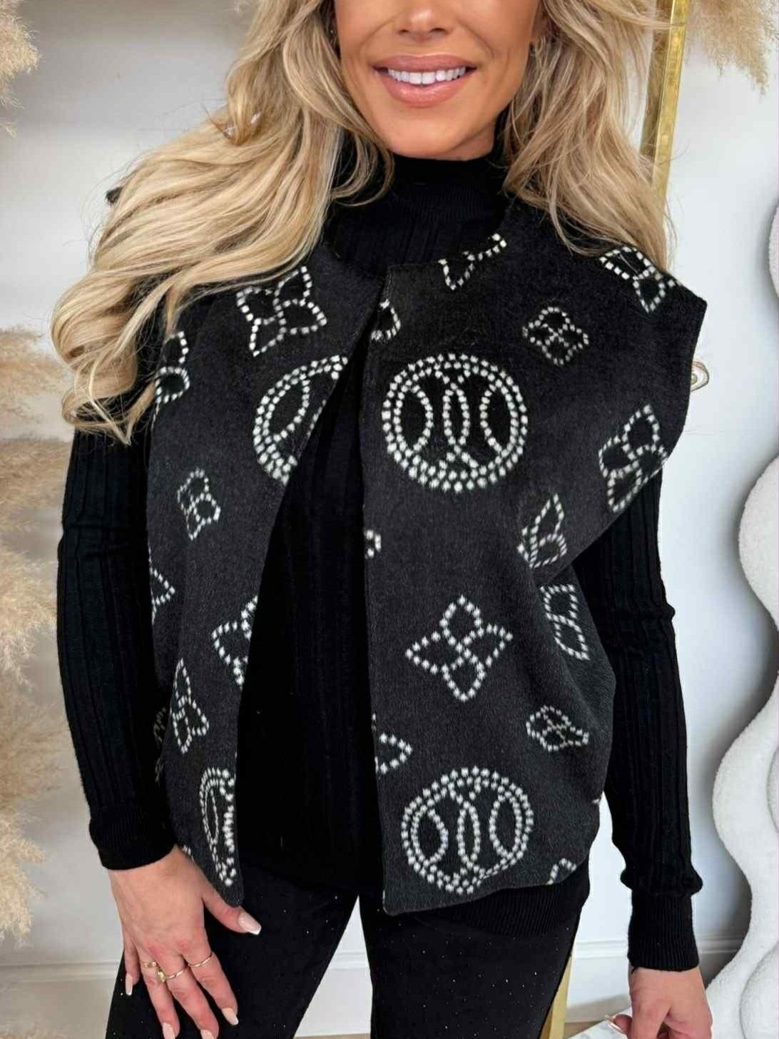 Gilet sans manches en fausse cachemire qualité luxe