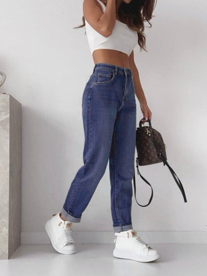 Jean mom grande taille