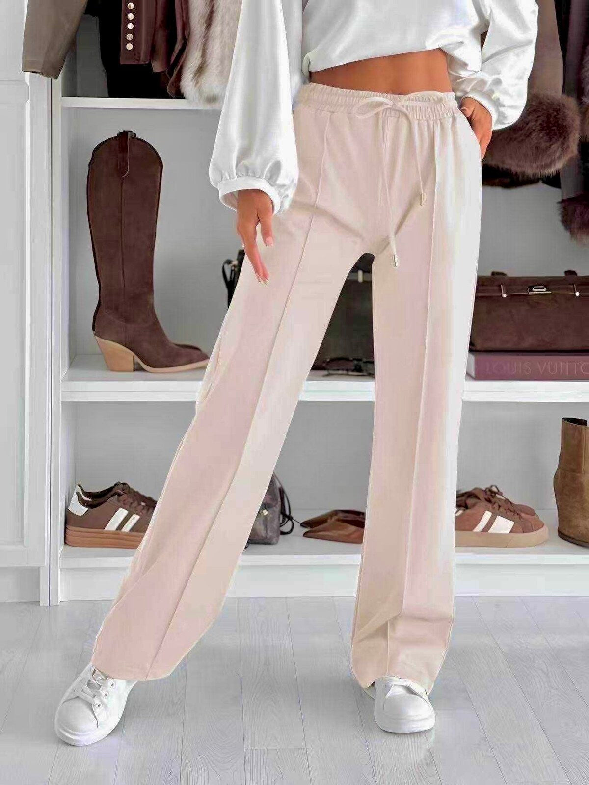 Jogging élégant taille élastique