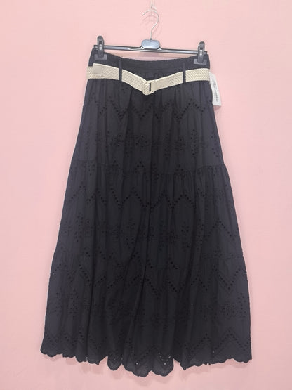jupe longue broderie anglaise