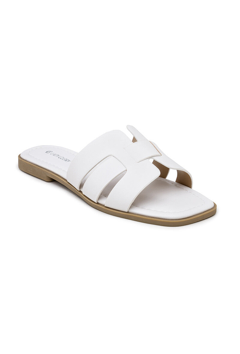 Mules légères au design croisé