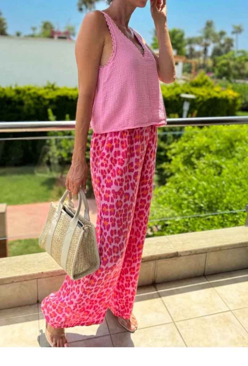 PANTALON EN GAZE COTON