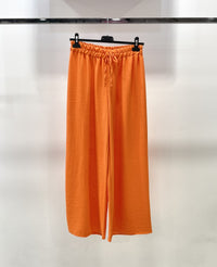 Pantalon fluide large coupe droite