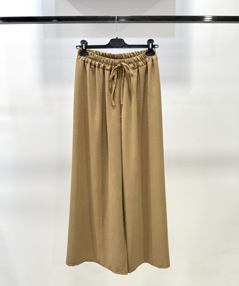 Pantalon fluide large coupe droite
