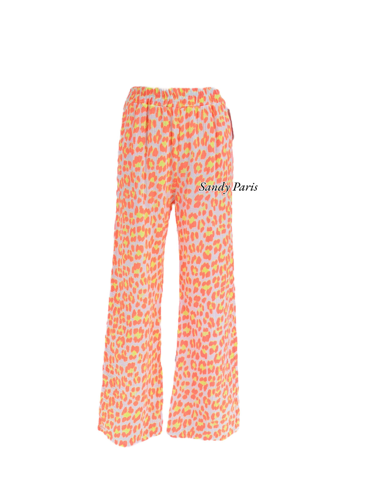 Pantalon Léopard en Coton Gaze – Confort et Style Féminin