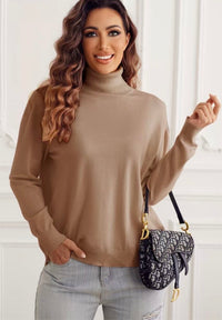 Pull col roulé doux et confortable