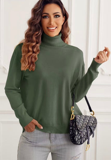 Pull col roulé doux et confortable