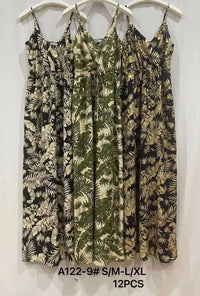 Robe longue avec doré