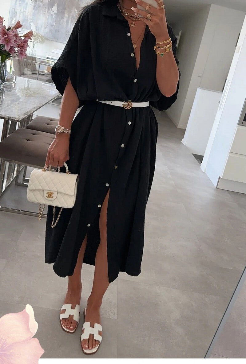 robe longue en gaze coton