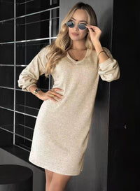 Robe pull col V
