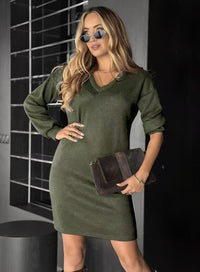 Robe pull col V