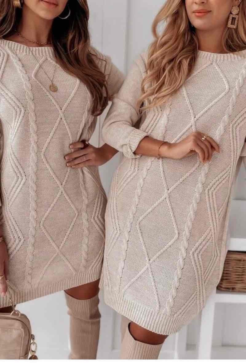 Robe Pull torsadé