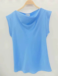 Top satiné uni