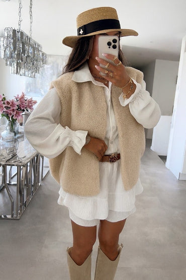 Veste sans manches.
