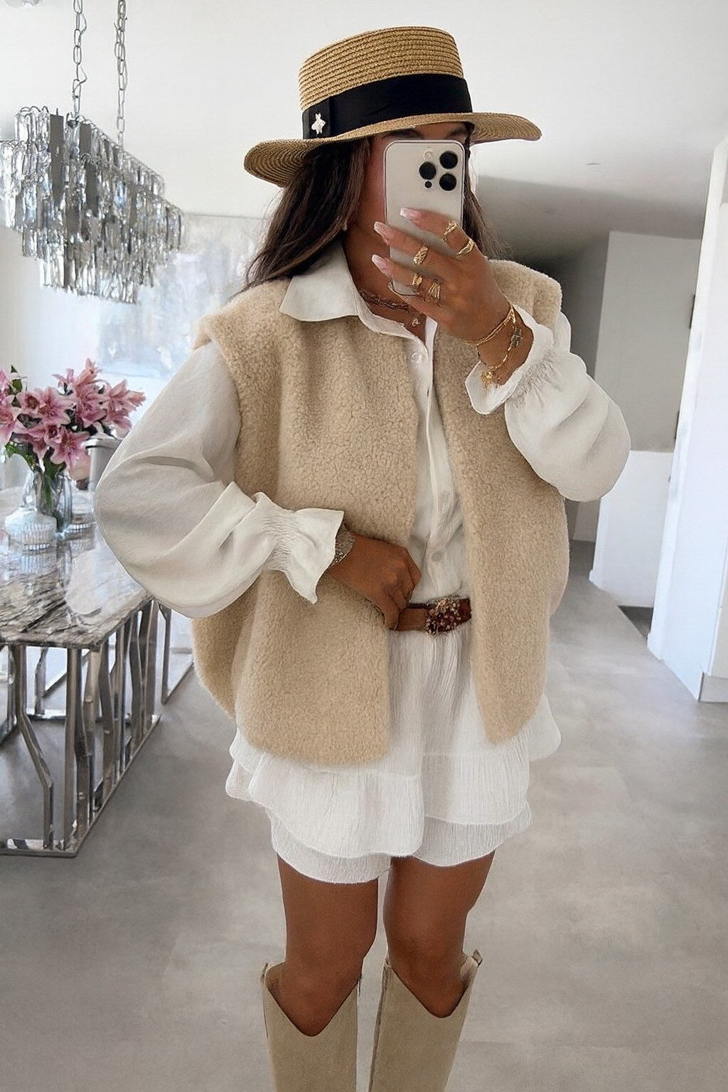 Veste sans manches.